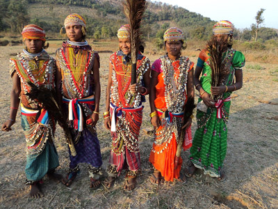 Remo women with beads.